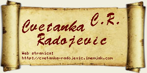 Cvetanka Radojević vizit kartica